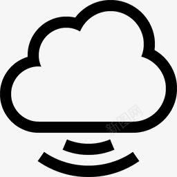 云信号白色的cloudicons图标图标