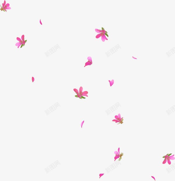 唯美创意粉红色花朵飘落png免抠素材_88icon https://88icon.com 唯美 婚礼 简约 粉红色 花朵