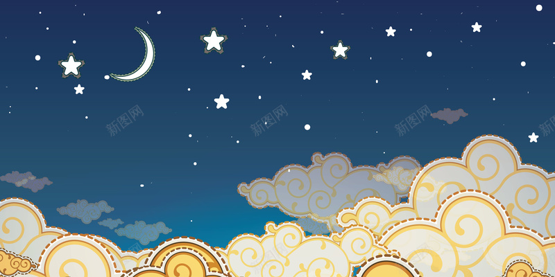 唯美浪花夜晚星空海报背景矢量图ai设计背景_88icon https://88icon.com 唯美 夜晚 天空 星星 星空 月亮 月光 月牙 梦幻 浪漫 白云 蓝天 蓝色 高空 矢量图