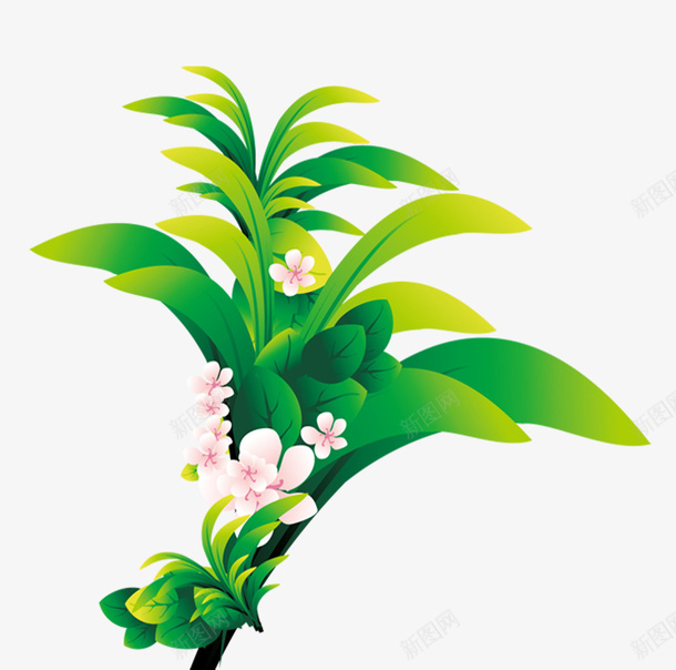 卡通花草png免抠素材_88icon https://88icon.com 动画 卡通 清新 节日