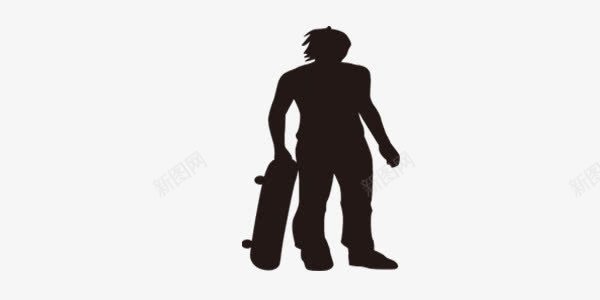 简约黑白运动人物剪影png免抠素材_88icon https://88icon.com 人物 剪影 简约 运动 黑白