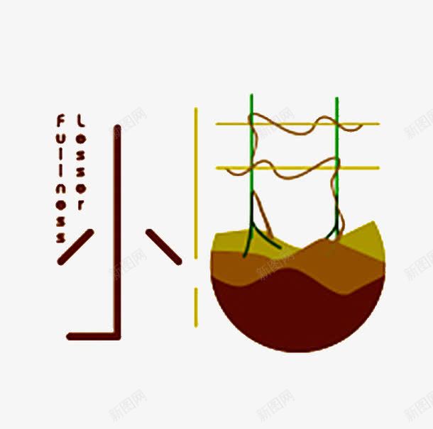 小满艺术字png免抠素材_88icon https://88icon.com 二十四节气 创意 小满 艺术字