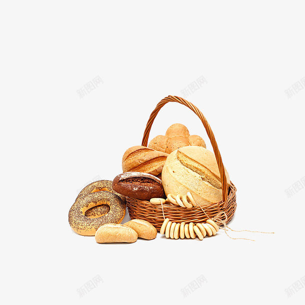 一篮子面包png免抠素材_88icon https://88icon.com 蛋糕 面包 食物
