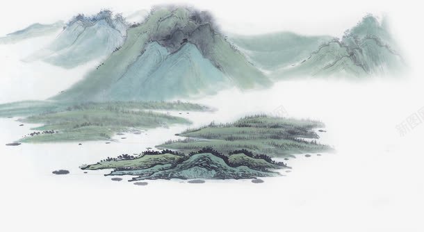 山png免抠素材_88icon https://88icon.com 中国风 假山 山 水墨画