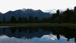 新西兰马瑟森湖风景图素材