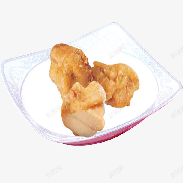 盘装鸡块png免抠素材_88icon https://88icon.com 盘子 食材 食物 鸡块 鸡米花