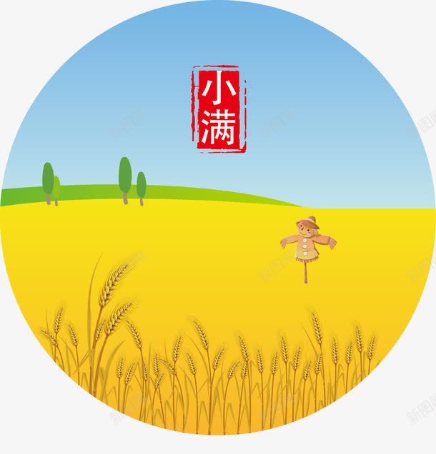 小满节气图png免抠素材_88icon https://88icon.com 24节气图 矢量节气 节气图 节气图元素