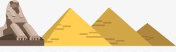 金字塔狮身人面像埃及矢量图素材