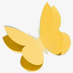 黄色的飞舞的蝴蝶效果兼职素材