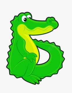 绿色小鳄鱼绿色小鳄鱼高清图片