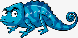 愤怒的蜥蜴愤怒的蓝色蜥蜴矢量图高清图片