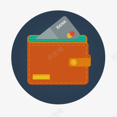 证件照抠图卡套收纳钱包标图矢量图图标图标