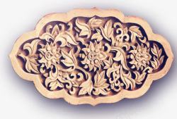 传统花纹木雕素材