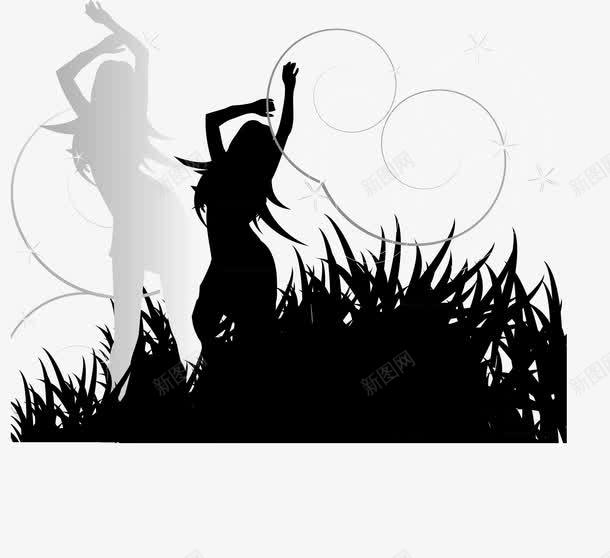 美女png免抠素材_88icon https://88icon.com 剪影 女孩 美女 舞女 跳舞