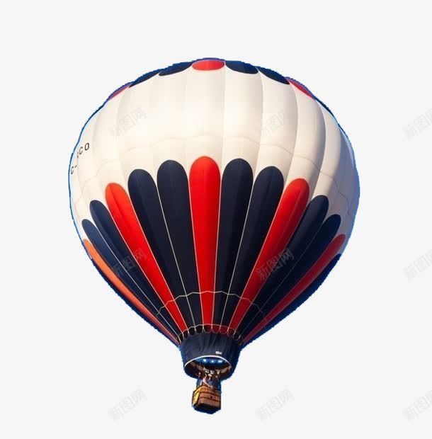 蓝色红色线条热气球png免抠素材_88icon https://88icon.com 热气球 红色 线条 蓝色
