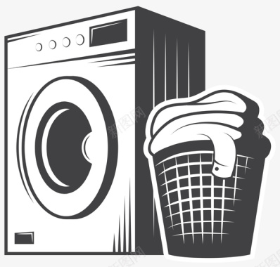 电器洗衣机图标图标