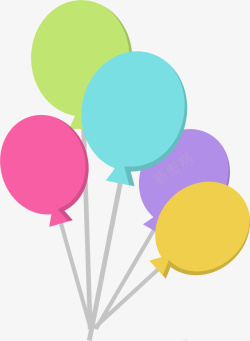 卡通气球矢量图素材