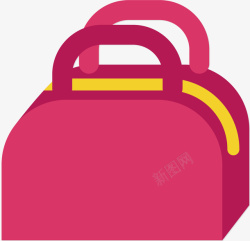 粉红色的包包矢量图素材