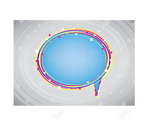演讲清新对话框矢量背景背景