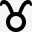 taurus星座金牛座Glyphssymbolsicons图标高清图片