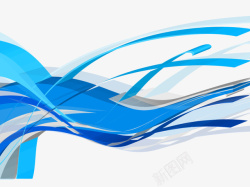 科技蓝色线条矢量图素材