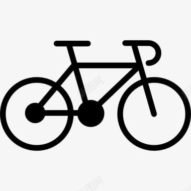 大小轮子自行车自行车运动员图标图标