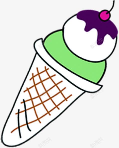 夏日冰淇淋蛋筒卡通png免抠素材_88icon https://88icon.com 冰淇淋 卡通 夏日