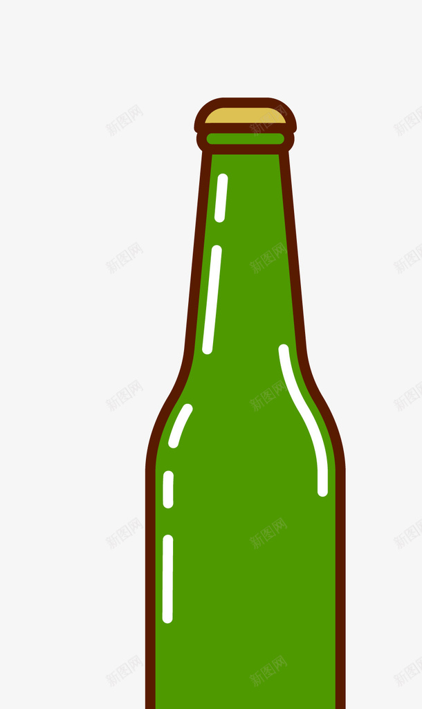 卡通扁平化绿色瓶子矢量图eps免抠素材_88icon https://88icon.com 卡通瓶子 扁平化瓶子 玻璃瓶子 瓶子png 矢量瓶子 绿色瓶子 矢量图