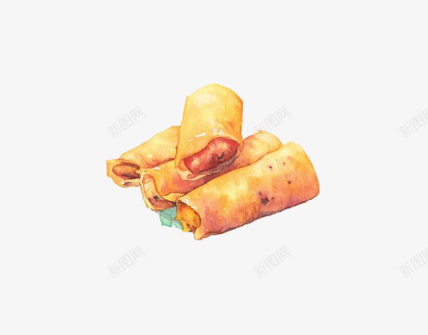 卡通春卷png免抠素材_88icon https://88icon.com 卡通 春卷 美味 食物