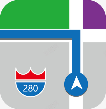 手机聊吧社交logo应用手机谷歌地图APP图标应用图标
