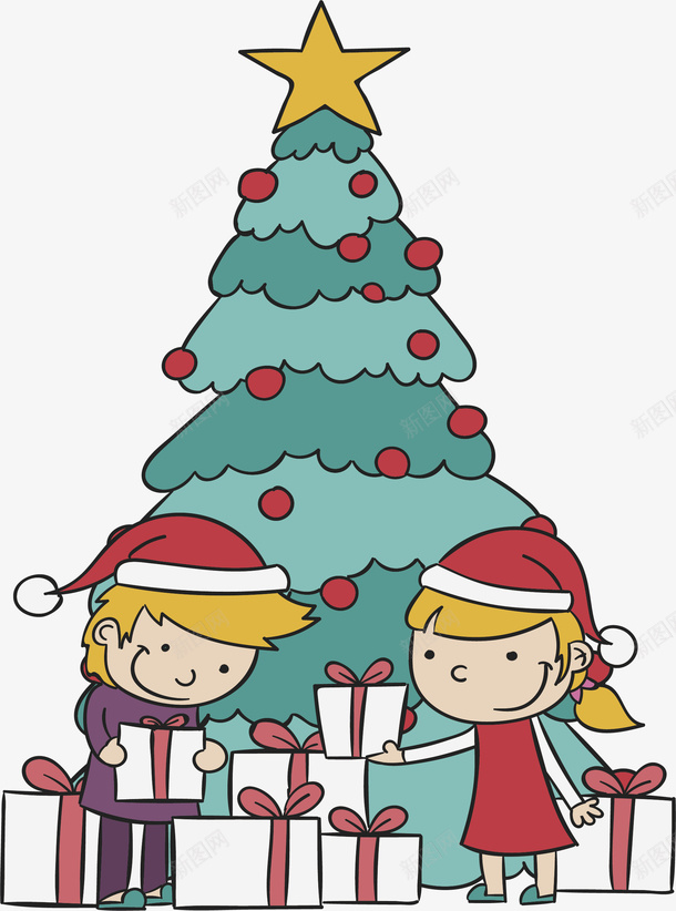 圣诞树下的圣诞礼物矢量图ai免抠素材_88icon https://88icon.com 圣诞树 圣诞礼物 圣诞节 拆礼物 矢量png 礼物堆 矢量图