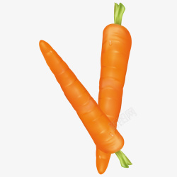 卡通胡萝卜蔬菜水果矢量图素材