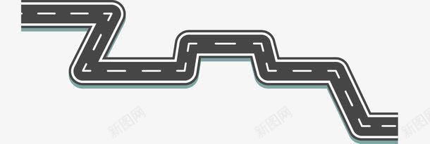 手绘车道矢量图ai免抠素材_88icon https://88icon.com 手绘 车道 道路 矢量图