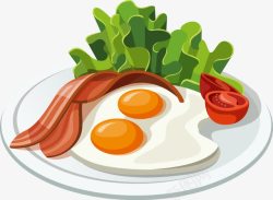早餐美食鸡蛋煎蛋素材