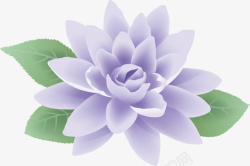 梦幻紫色花朵图案矢量图素材