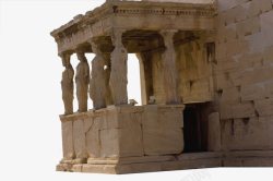 古希腊神话人物雕塑建筑遗址素材