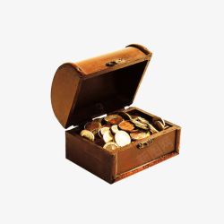 小盒金币素材