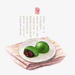 中国二十四节气和美食素材