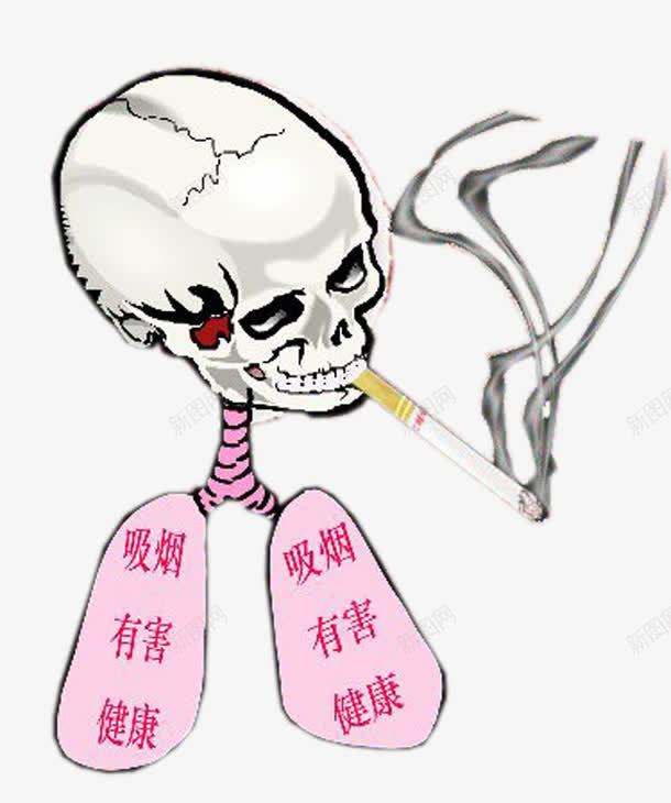 吸烟有害健康骷髅头吸烟png免抠素材_88icon https://88icon.com 健康 吸烟 吸烟有害健康 有害 烟 肺部 香烟 骷髅 骷髅头