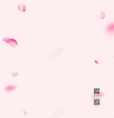 飞舞粉色花瓣背景背景
