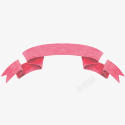 粉红色丝带素材
