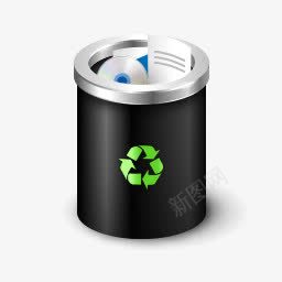 光碟回收垃圾桶png免抠素材_88icon https://88icon.com 光碟 回收 垃圾桶