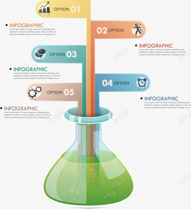 试瓶图表矢量图eps免抠素材_88icon https://88icon.com ppt 创意元素 图表 流程图 矢量图