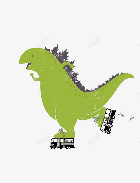 绿色恐龙轮滑png免抠素材_88icon https://88icon.com 恐龙 简约 绿色 轮滑