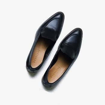 黑色尖头女款皮鞋png免抠素材_88icon https://88icon.com 产品实物 女鞋 尖头皮鞋 黑色皮鞋