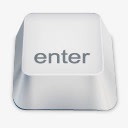 enter白色键盘按键装饰素材