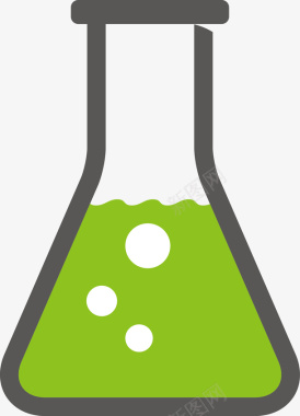 绿色环保图标试剂瓶图标图标