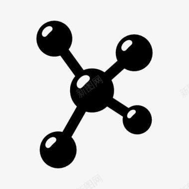 化学分子分解化学分子图标图标