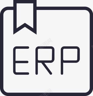 全套系统图书ERP矢量图图标图标