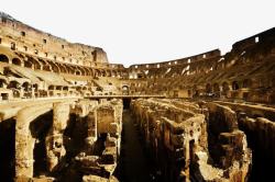 罗马斗兽场建筑物内部素材